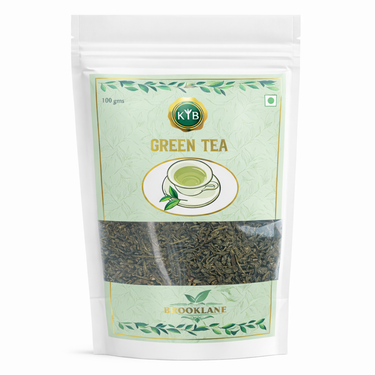 Brooklane Green Tea resealable zip pouch close-up