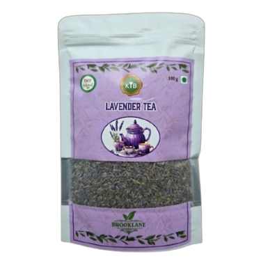Brooklane Lavender Herbal Tea pouch packaging design 1