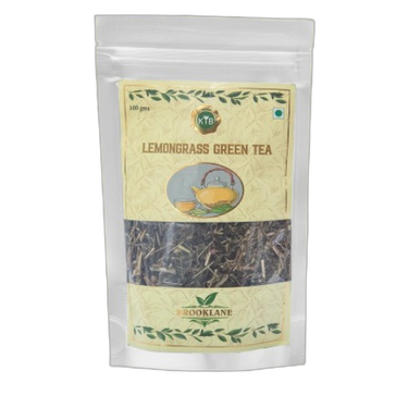 Brooklane Lemon Grass Tea pouch packaging design 1