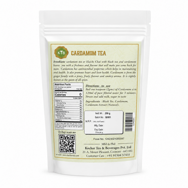 Brooklane Cardamom Tea brewed cup with milk