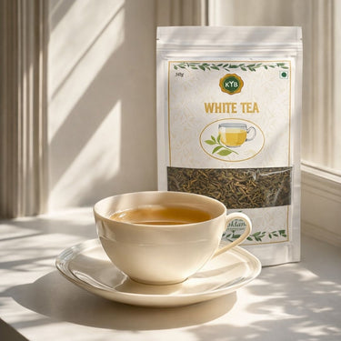 Brooklane White Tea young buds close-up