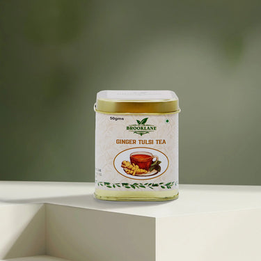 Brooklane Tea Gift Box with Ginger Tulsi Tea for festive gifting