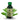 Bottle of Brooklane Heena Oil with green leaves on a white background