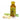 Bottle of Brooklane Lemongrass Oil with lemongrass stalks on a white background